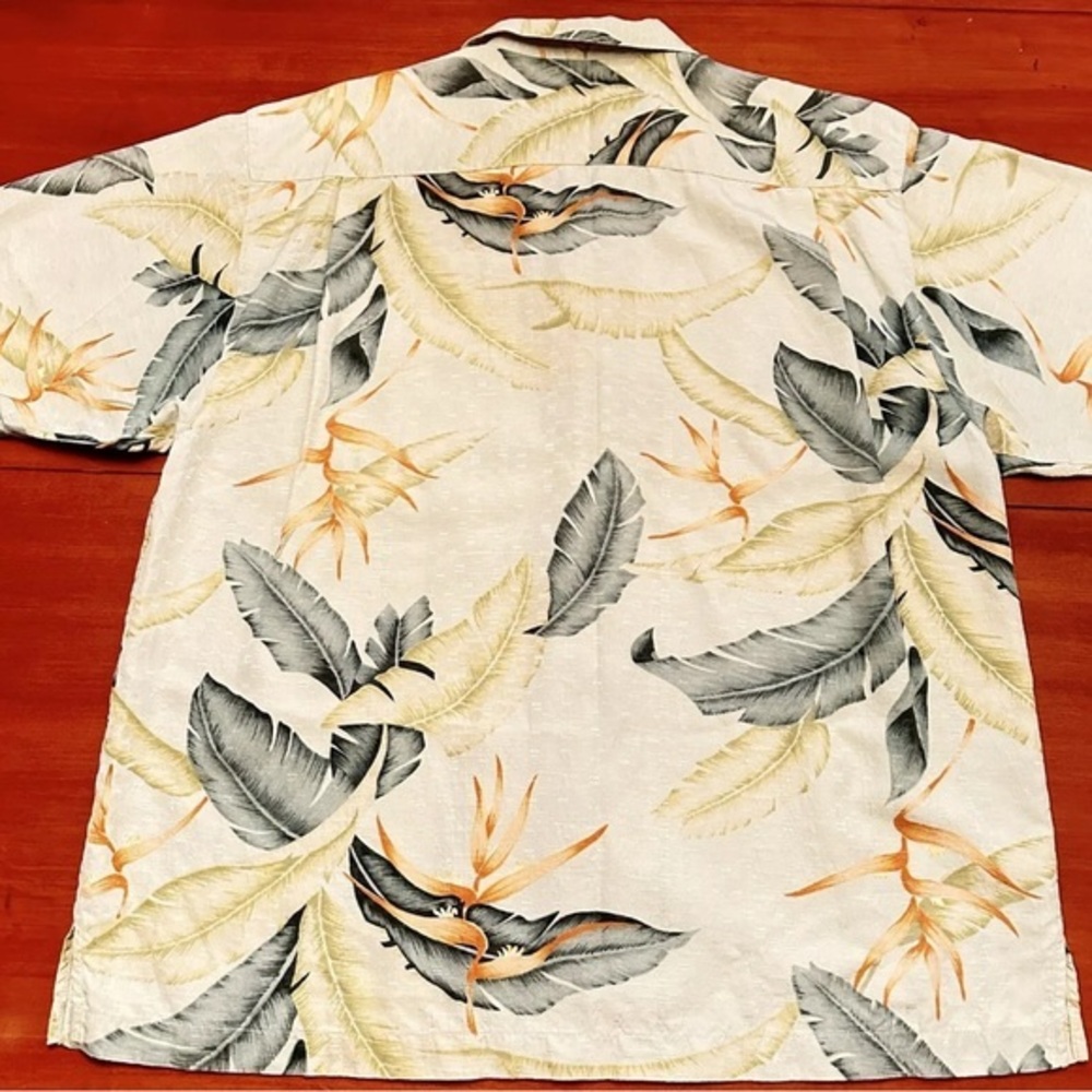 Men's Tropical Leaf Print Shirt